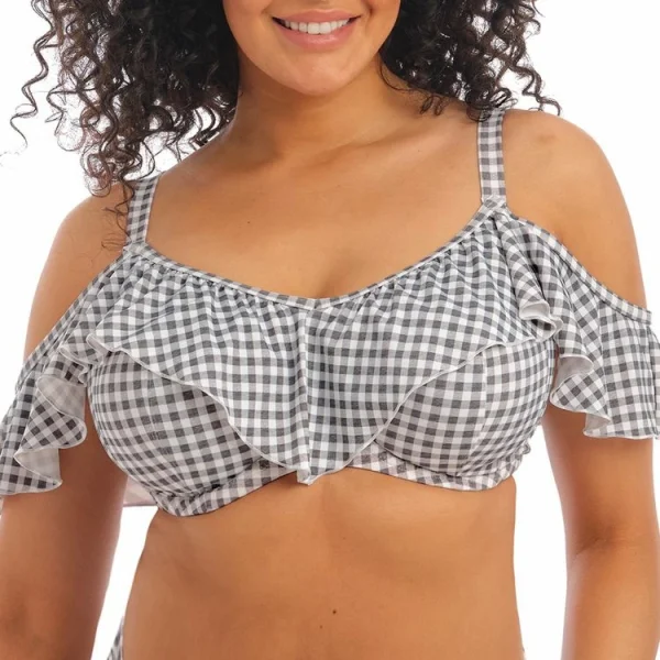 Tout neuf 🎉 ELOMI Haut De Maillot De Bain Volanté Checkmate Grey Marl 🧨 bas prix 1