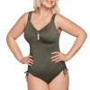 site pas cher Meilleure vente ⭐ Ulla Dessous Bain Maillot Une Pièce Grande Taille à Armatures St. Tropez Olive ✨ 13