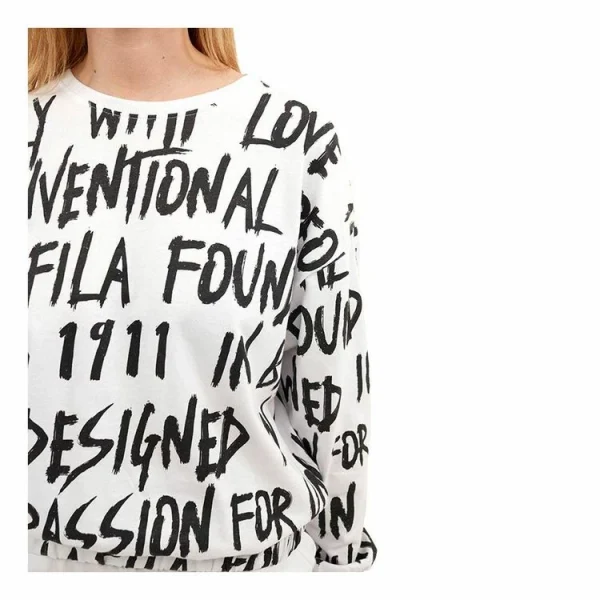 site pas cher Meilleure affaire 👏 FILA Ensemble Pyjama Femme En Coton Intérieur Molletoné FPW4100 🌟 4
