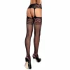 Remise 😀 Obsessive Collant Résille Ouvert Avec Faux Porte-jarretelles ⌛ Retour Facile et Gratuit 5