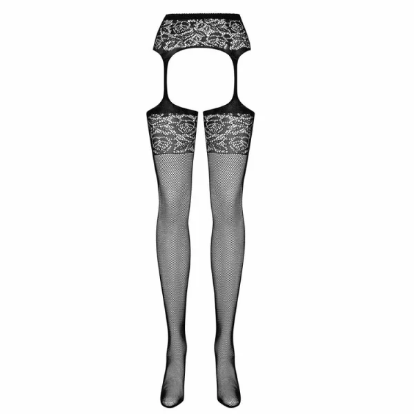 Remise 😀 Obsessive Collant Résille Ouvert Avec Faux Porte-jarretelles ⌛ Retour Facile et Gratuit 3