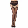 magasin Vente flash 😀 Gabriella Collant Ouvert Avec Dentelle Verticale Noir 🥰 11