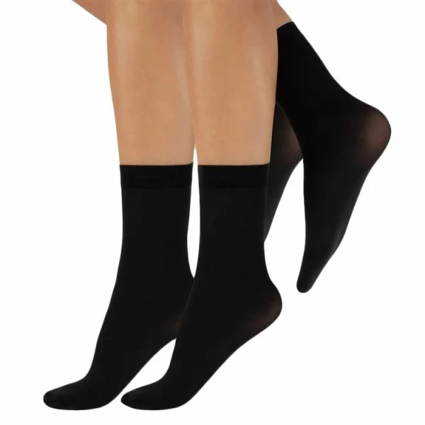 Top 10 ✨ Cette Lot De 2 Paires De Socquettes Lycra Chambord Eco Noir 40 Den ⌛ en france 1