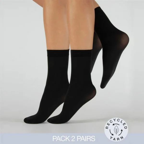 Top 10 ✨ Cette Lot De 2 Paires De Socquettes Lycra Chambord Eco Noir 40 Den ⌛ en france 4