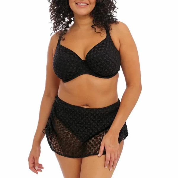 vente en ligne Le moins cher 🔔 ELOMI Slip De Bain Avec Jupette Réglable Bazaruto Noir ❤️ 4