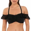 Vente flash 🛒 FANTASIE Haut De Maillot Bandeau Volanté Marseille Noir 😍 livraison la plus rapide 13